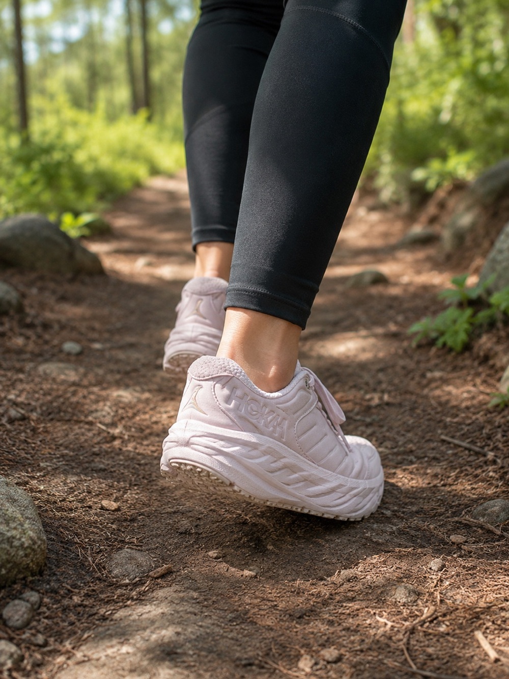Hoka Women's Athletic Shoes in Light Pink